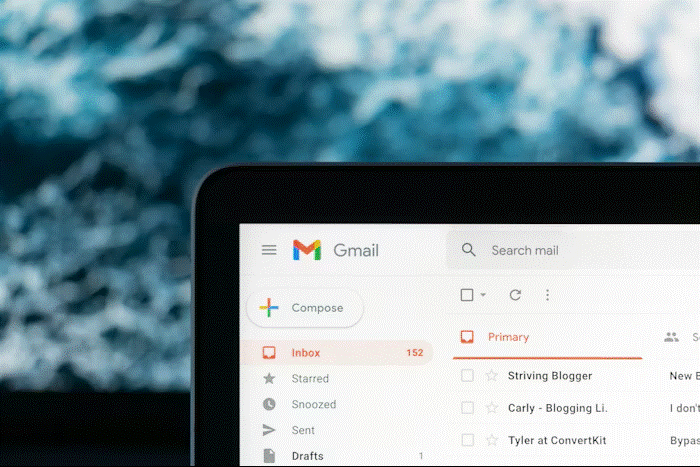 Gmail 이메일 자동 정리 화면