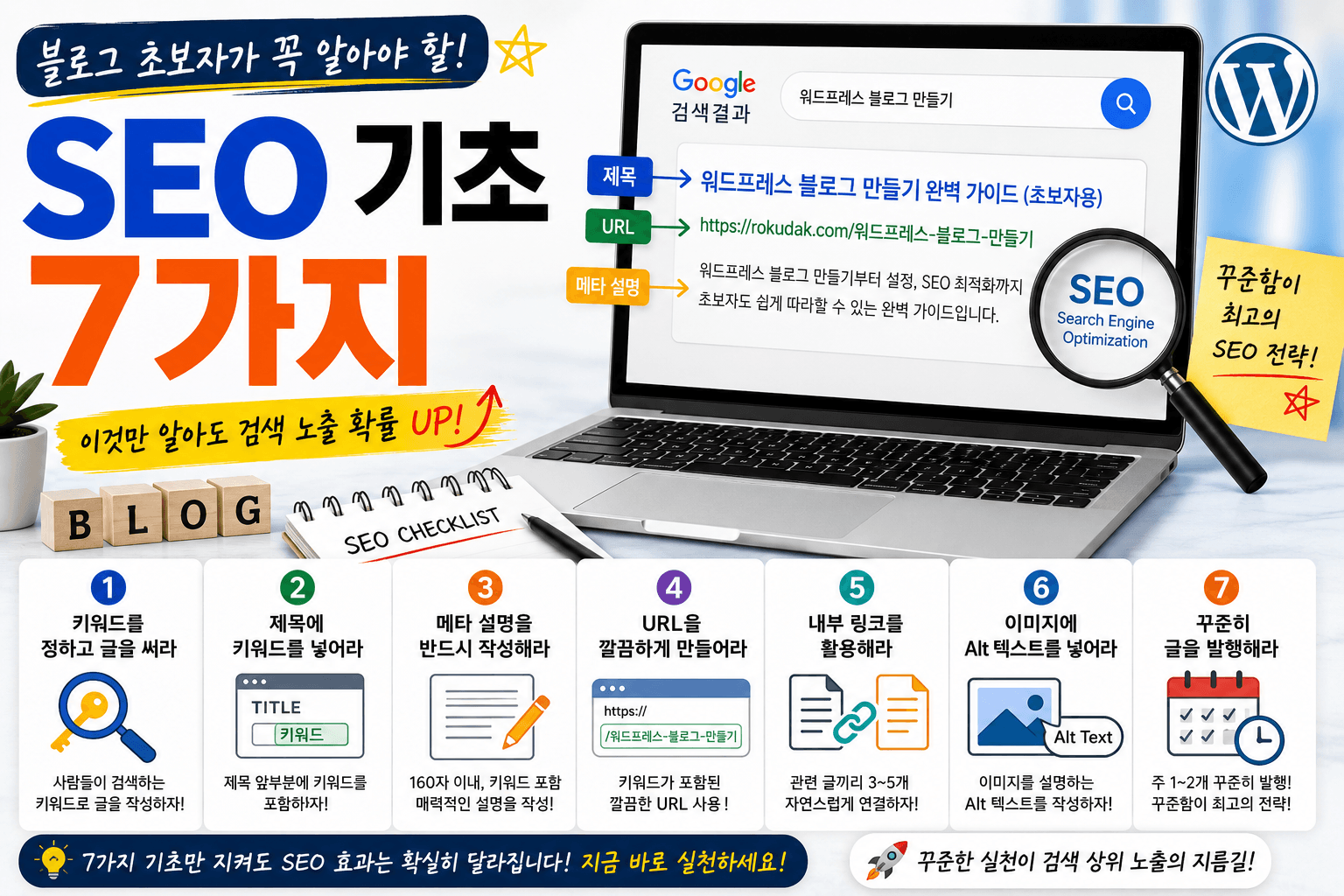 블로그 초보자가 꼭 알아야 할 SEO 기초 7가지